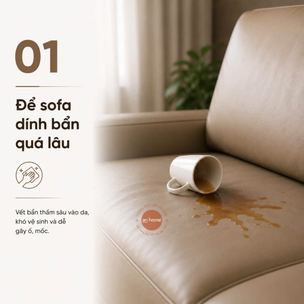 SOFA BẠN ĐANG "KÊU CỨU" ! XEM NGAY 6 SAI LẦM BÀI TRÍ VÀ SỬ DỤNG ÍT AI NGỜ TỚI 2 de sofa dinh ban qua lau