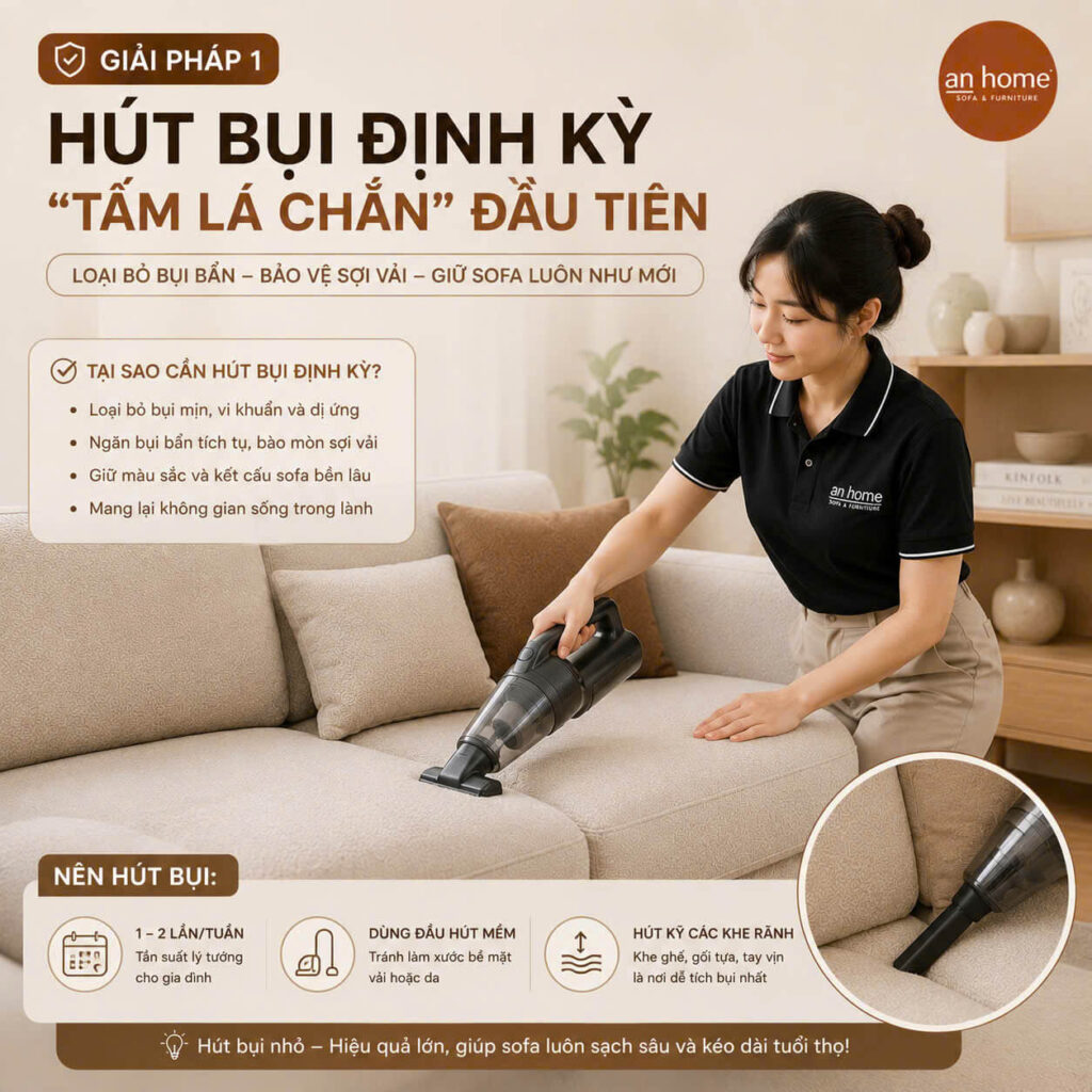 10 TIP BẢO DƯỠNG SOFA ĐÚNG CÁCH, BỀN ĐẸP NHƯ MỚI | SOFA AN HOME 2 hut bui dinh ky