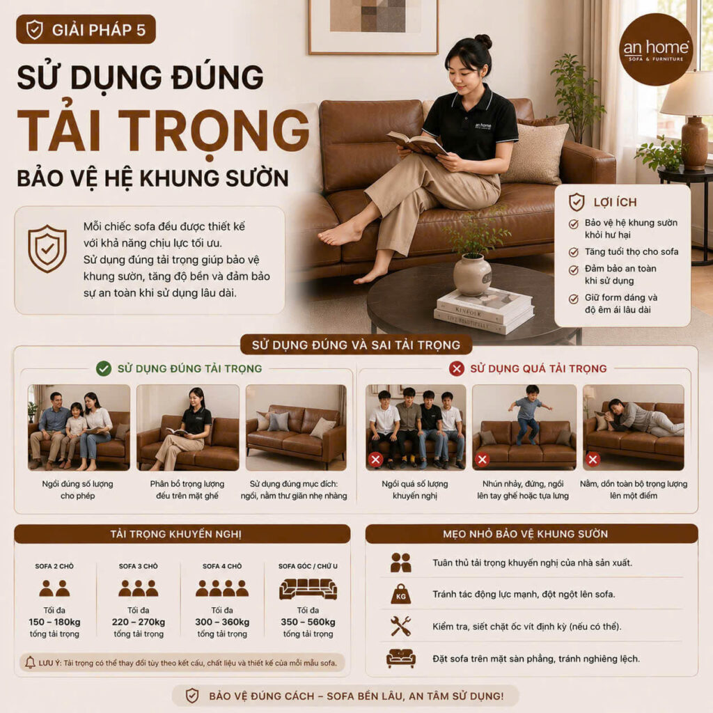 10 TIP BẢO DƯỠNG SOFA ĐÚNG CÁCH, BỀN ĐẸP NHƯ MỚI | SOFA AN HOME 6 su dung dung tai trong